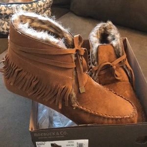 Women’s Cognac Moccasins Size 11 NIB